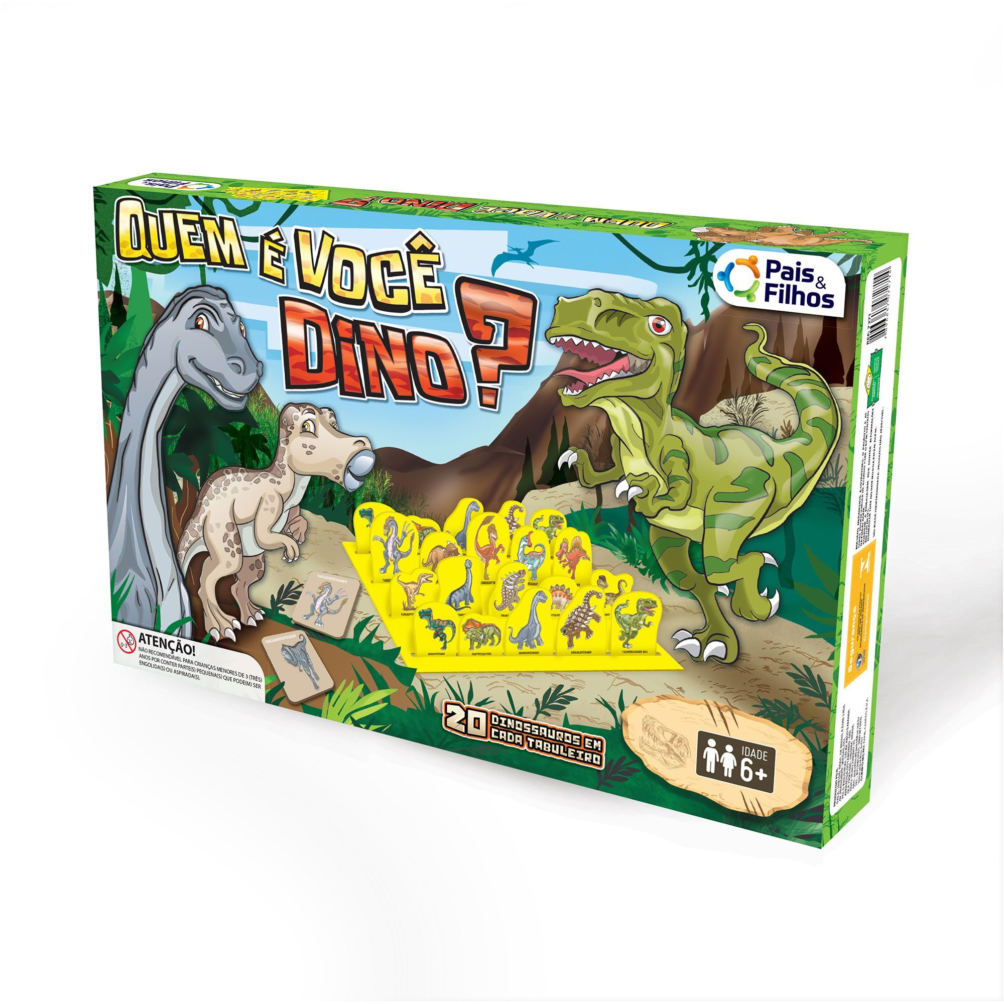 Jogo Quem é Você Dino Pais E Filhos Loja De Brinquedos Pif Paf 5175