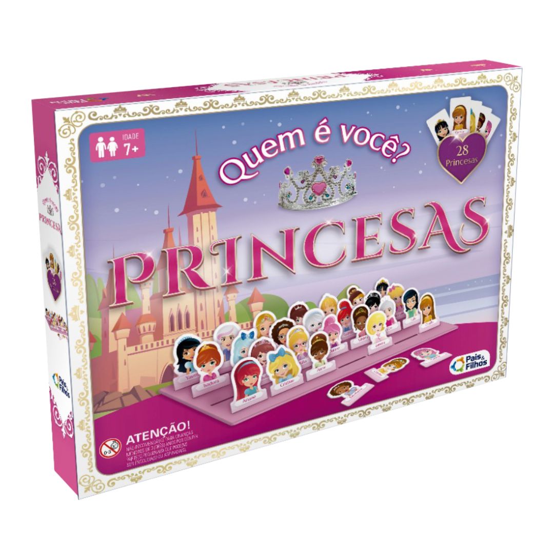 Jogo Quem é Você Princesas Pais E Filhos Loja De Brinquedos Pif Paf 0358
