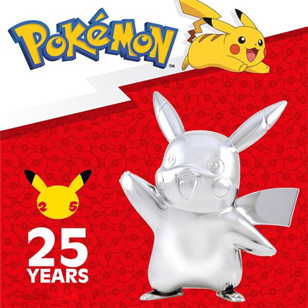 Pikachu figura de ação Pokémon prata - Sunny - Image 2