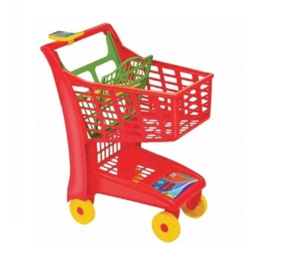 Carrinho de compras de supermercado com assento infantil e calculadora - Magic
