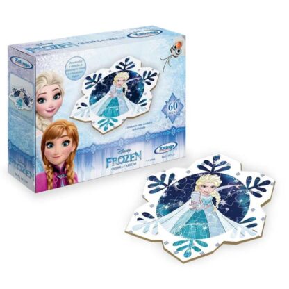 Quebra-cabeça frozen 60 peças de madeira - Xalingo