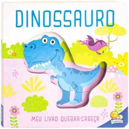 Livro meu primeiro quebra-cabeça dinossauro - Todolivro