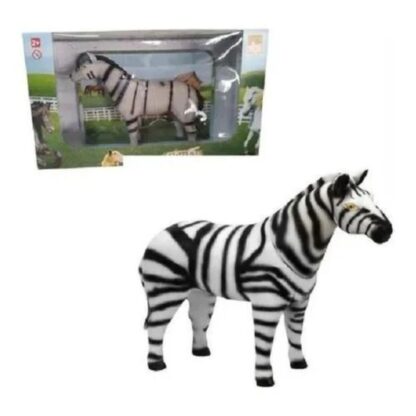 Brinquedo zebra em vinil - Bee toys