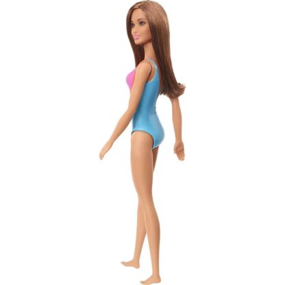 Boneca Barbie moda praia maiô azul loiro escuro - Mattel - Image 6