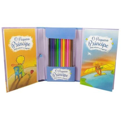 Livro superkit o pequeno príncipe para colorir e inspirar com 12 lápis de cor - Todolivro - Image 2