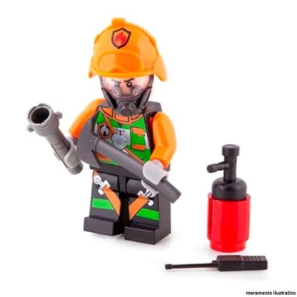 Boneco bombeiro play box Fire fighter - Well kids - Image 3