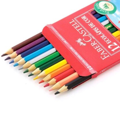 Lápis de cor sextavado ecolápis 12 cores - Faber-castell