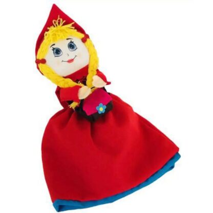 Boneca de pano Chapeúzinho vermelho que vira vovó e lobo