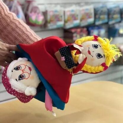 Boneca de pano Chapeúzinho vermelho que vira vovó e lobo - Image 2