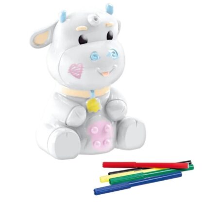 kit pinturra vaquinha com canetinhas lavavel - Samba toys