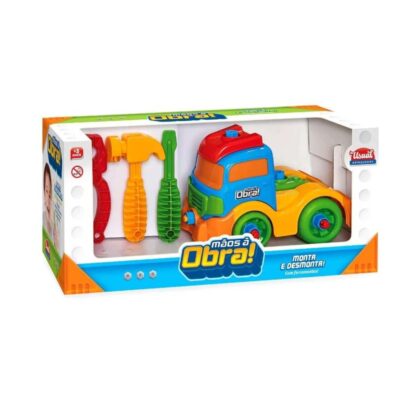 Brinquedo caminhão monta e desmonta com ferramentas  mãos a obra! - Usual - Image 3