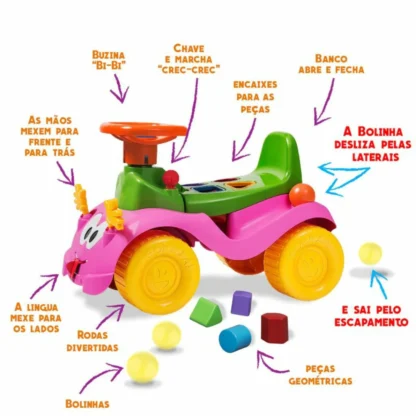 Totokinha com circuito de bolinha formas geometricas mexe a linguinha os bracinhos e faz barulho crec crec - Cardoso - Image 2