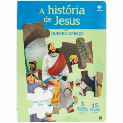 Livro em quebra- cabeças A história de Jesus - Todolivro