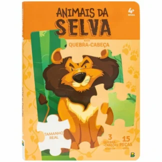 Livro em quebra- cabeças  Animais da selva - Todolivro