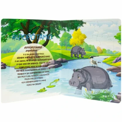 Livro em quebra- cabeças  Animais da selva - Todolivro - Image 3