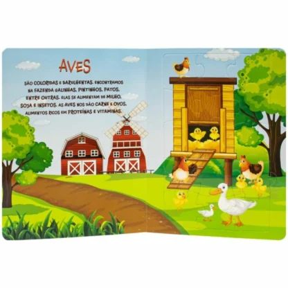 Livro em quebra- cabeças  Animais da fazenda - Todolivro - Image 3