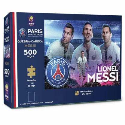 Quebra-cabeça Lionel Messi Paris Saint-Germain 500 peças - Mimo