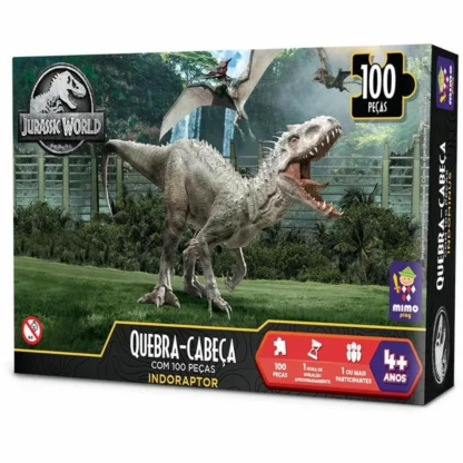 Quebra-cabeça dinossauro Jurassic World Indominus 100 peças - Mimo