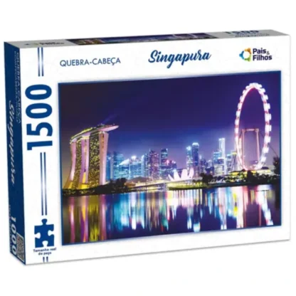 Quebra-cabeça Singapura 1500 peças - Pais e Filhos