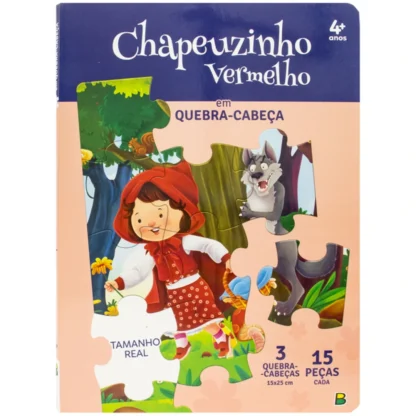 Livro quebra-cabeça Chapeuzinho Vermelho - Todolivro