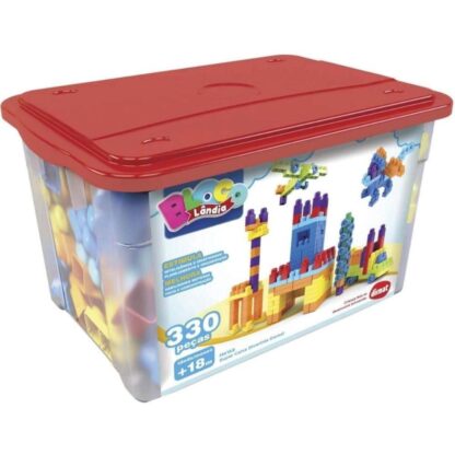 Blocos de encaixe super caixa divertida 330 peças - Dismat - Image 2