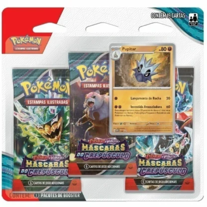 Pokémon blister triplo Escarlate e Violeta  Mascara do Crepúsculo - Copag