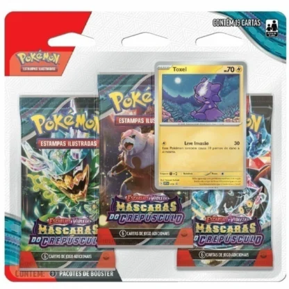 Pokémon blister triplo Escarlate e Violeta  Mascara do Crepúsculo - Copag - Image 2