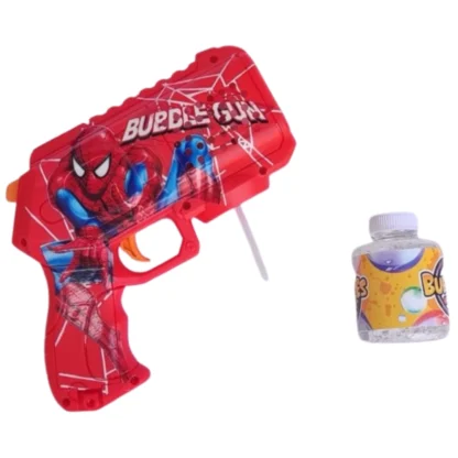 Brinquedo lança bolhas de sabão bubble gun