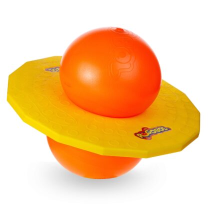 Pogobol brinquedo de pular amarelo e laranja - Estrela