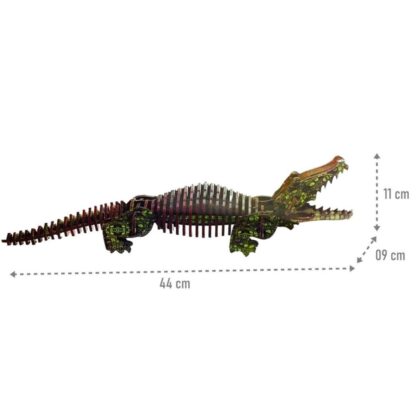 Quebra-cabeça 3D em madeira crocodilo - Brincadeira de criança - Image 3