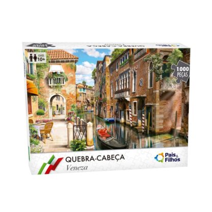 Quebra-cabeça Veneza 1000 peças - Pais e Filhos