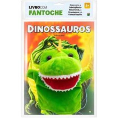 Livro com fantoche dinossauro - Todolivro