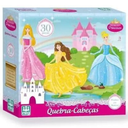 Quebra-cabeça em madeira princesas - Nig - Image 2