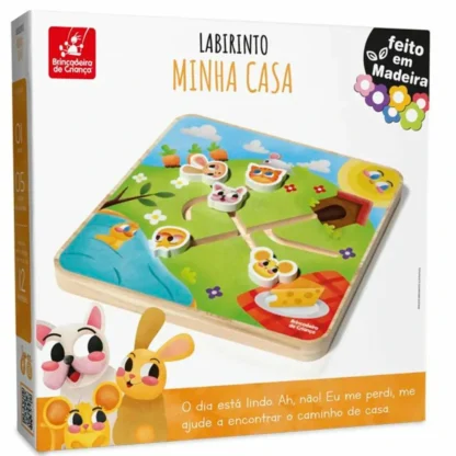 Brinquedo labirinto minha casa em madeira - Brincadeira de criança - Image 2