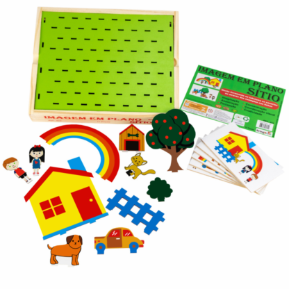 Brinquedo Imagem em Plano Sítio tabuleiro com cenários - BrinqMutti - Image 2