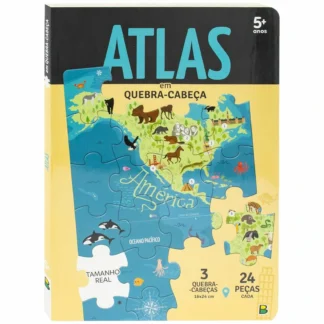 Livro quebra-cabeça Atlas - Todolivro