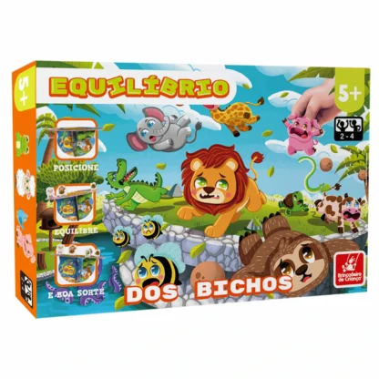 Jogo do Equilíbrio Animais em madeira - Brincadeira De Criança