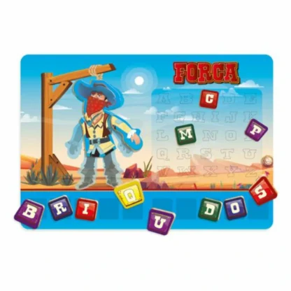 Jogo da Forca Fuja do Xerife Alfabetização em madeira -  Brincadeira de Criança - Image 2