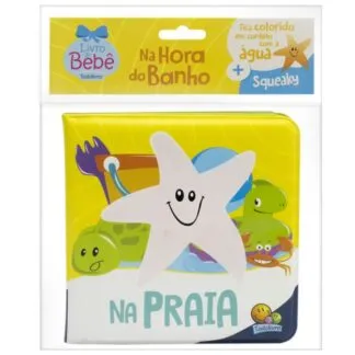 Livro na hora do banho fica colorido em contato com a água praia - Todolivro